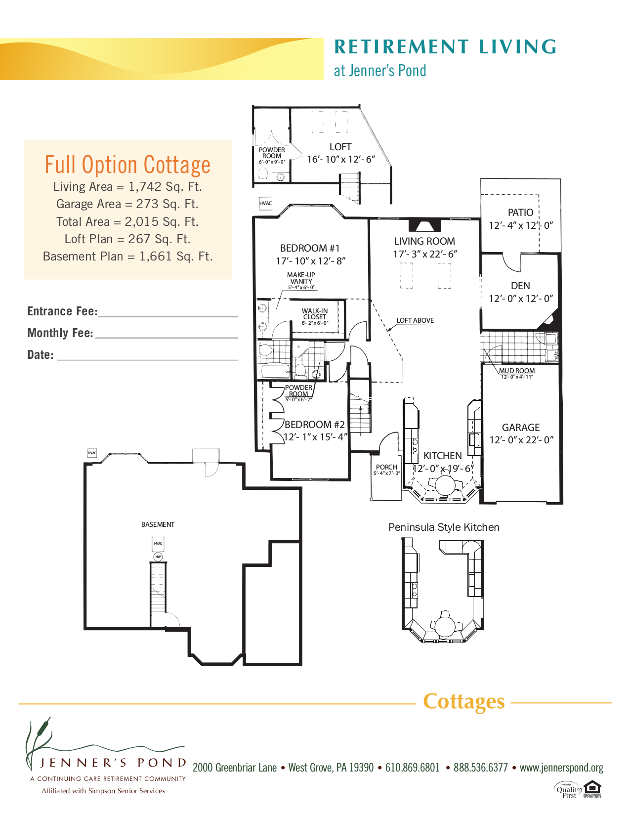 Jenners Pond Senior Living Community Assisted Living, Nursing Home